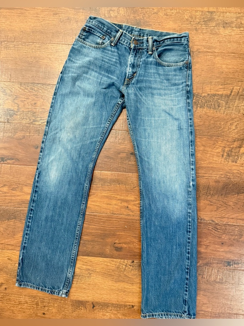 Levi's 31X32 514 100% Cotton Straight Fit Blue Denim Jeans